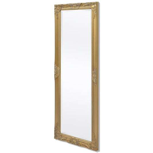 Väggspegel barockstil 140x50 cm guld