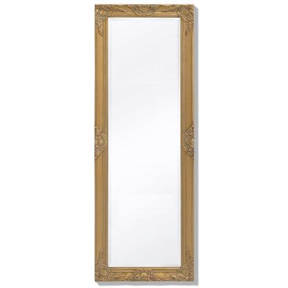 Väggspegel barockstil 140x50 cm guld