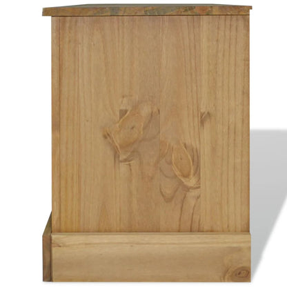 TV-Möbel Trä TV-Bänk mexikansk Coronastil furu 120x40x52 cm