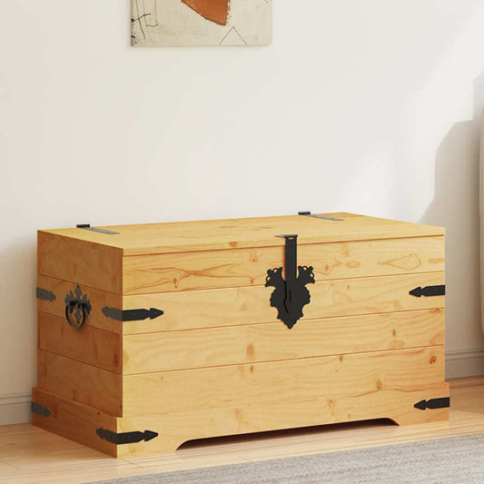Förvaringskista mexikansk Coronastil furu 91x49,5x47 cm