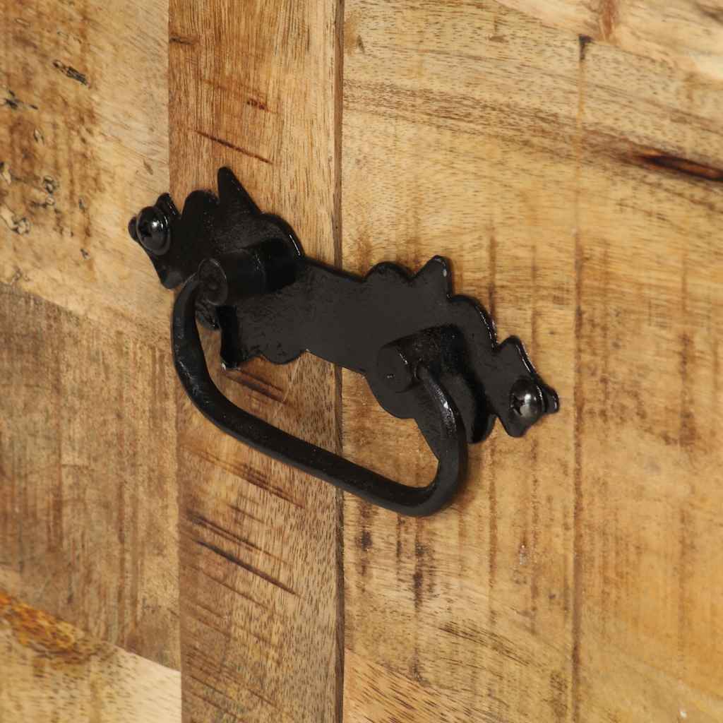 Soffbord Trä grovt mangoträ 70x70x40 cm