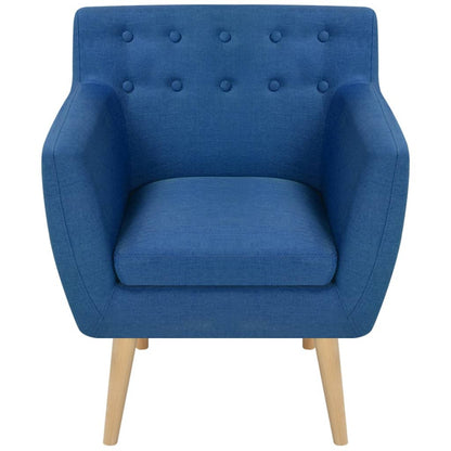 Fåtölj Blå tyg