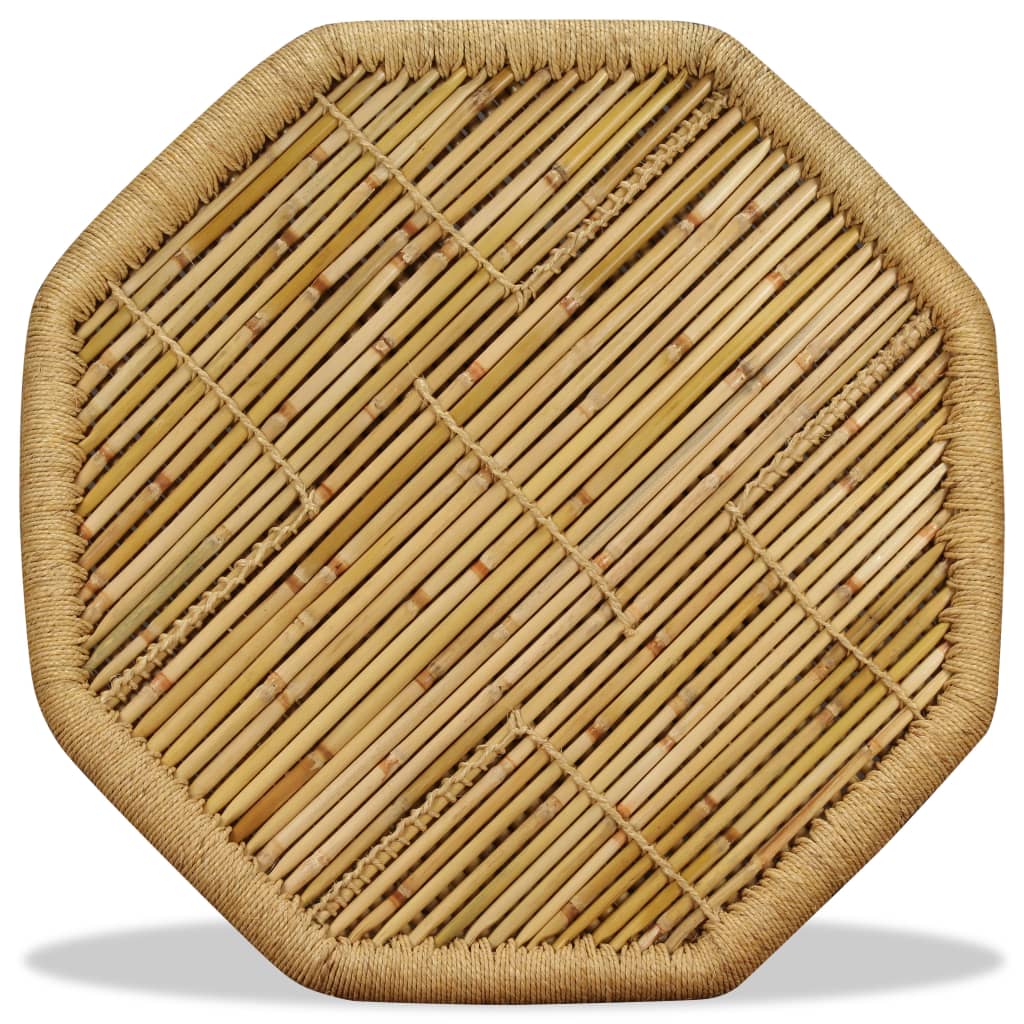 Soffbord Trä bambu oktogon 60x60x45 cm