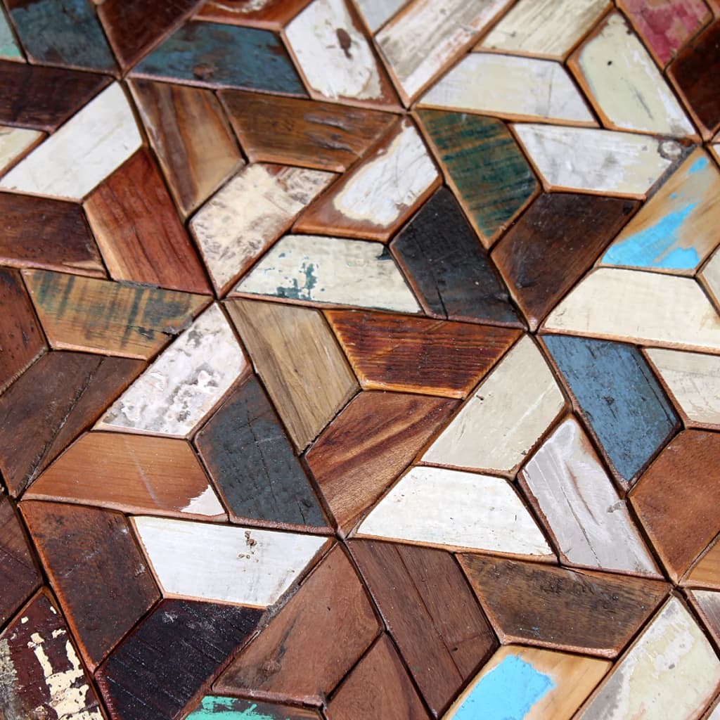 Soffbord Trä 3 delar massivt återvunnet trä