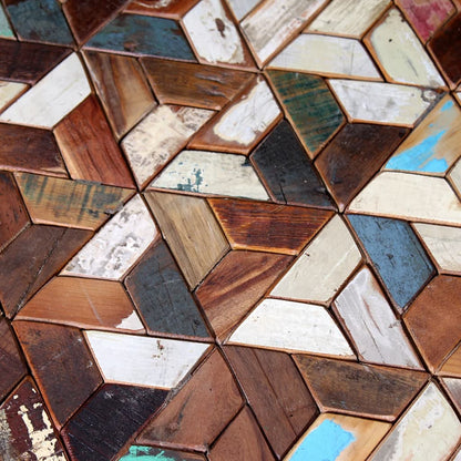 Soffbord Trä 3 delar massivt återvunnet trä