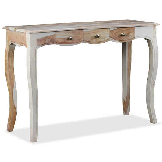 Skänk med 3 lådor massivt akasieträ 110x40x76 cm