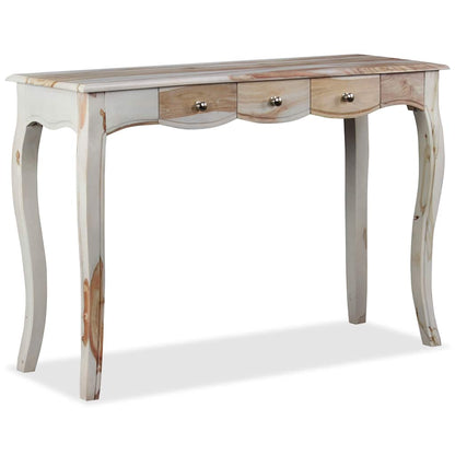 Skänk med 3 lådor massivt akasieträ 110x40x76 cm