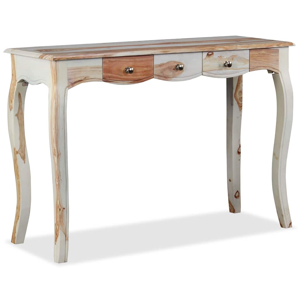 Skänk med 3 lådor massivt akasieträ 110x40x76 cm