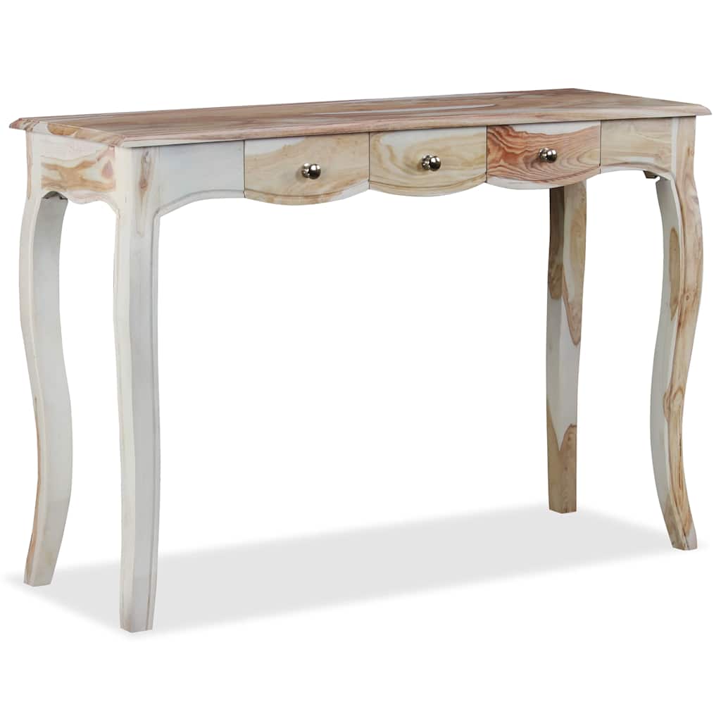 Skänk med 3 lådor massivt akasieträ 110x40x76 cm