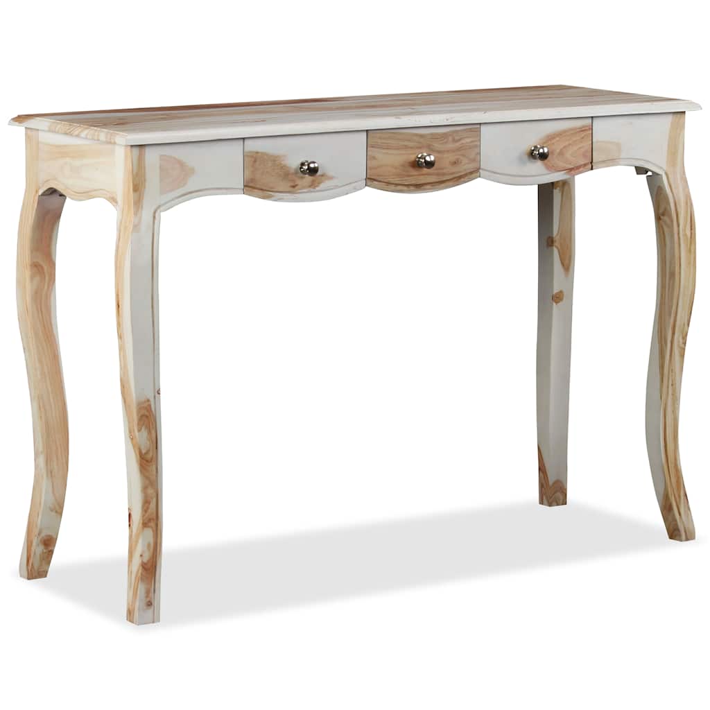 Skänk med 3 lådor massivt akasieträ 110x40x76 cm