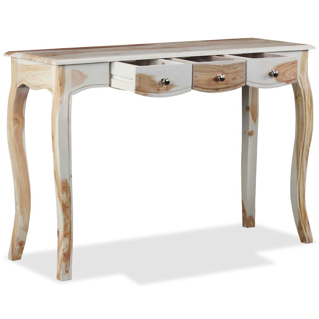 Skänk med 3 lådor massivt akasieträ 110x40x76 cm