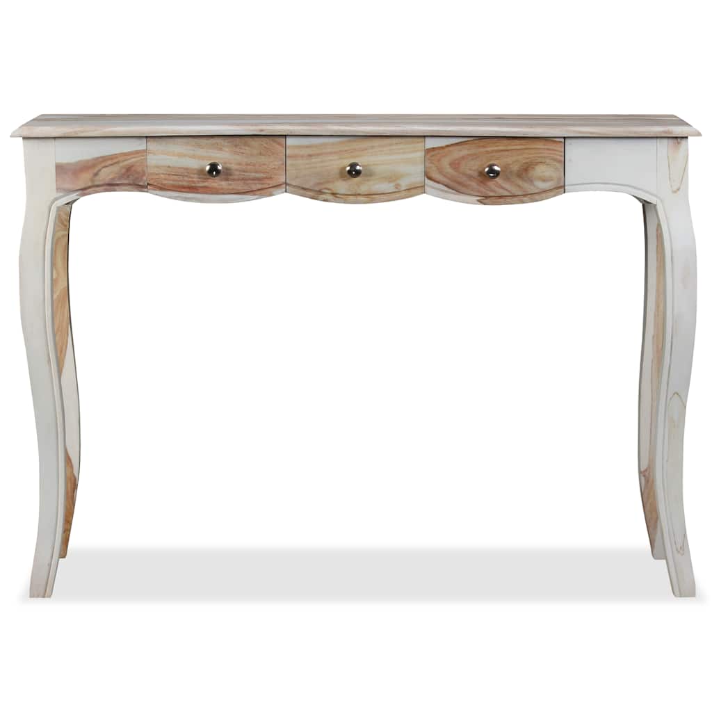 Skänk med 3 lådor massivt akasieträ 110x40x76 cm