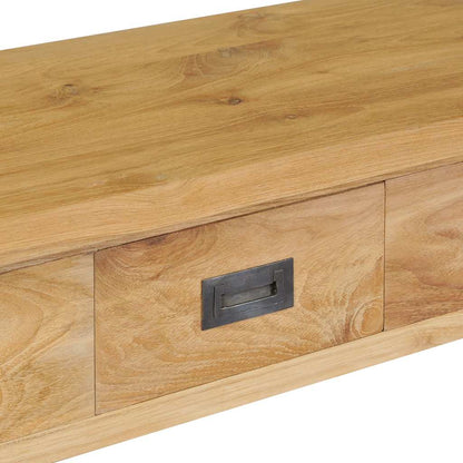 Avlastningsbord Konsollbord Trä i massiv teak 90x30x80 cm