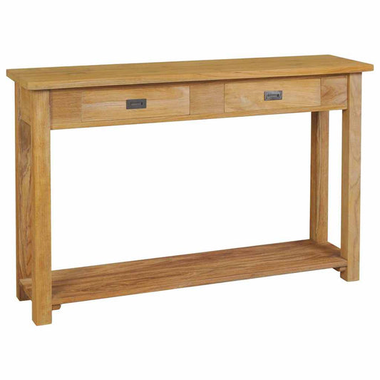 Avlastningsbord Konsollbord Trä i massiv teak 120x30x80 cm
