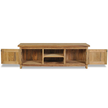 TV-Möbel Trä TV-Bänk i massiv teak 120x30x40 cm