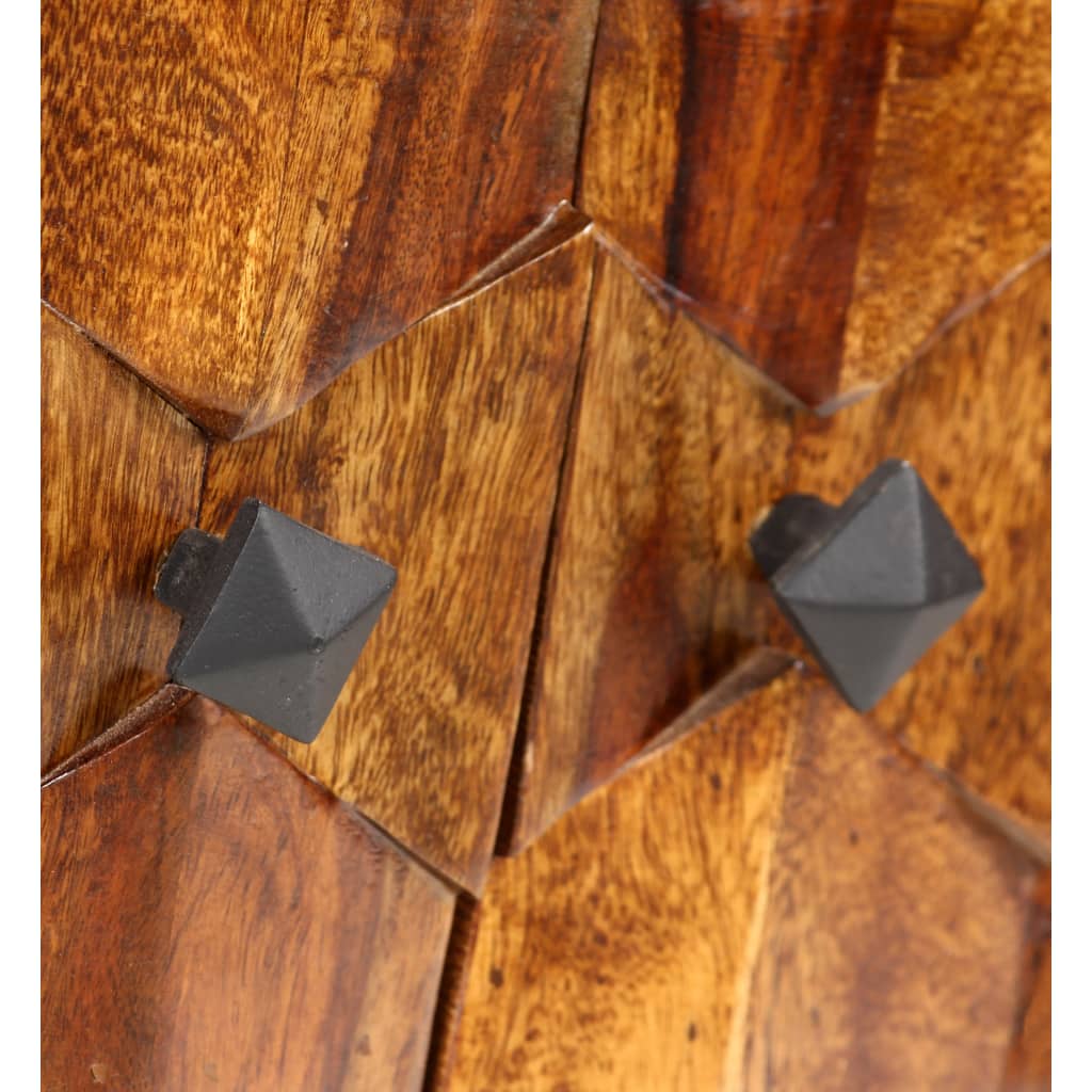 TV-Möbel Trä TV-Bänk massivt sheshamträ 140x30x40 cm