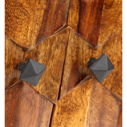 TV-Möbel Trä TV-Bänk massivt sheshamträ 140x30x40 cm