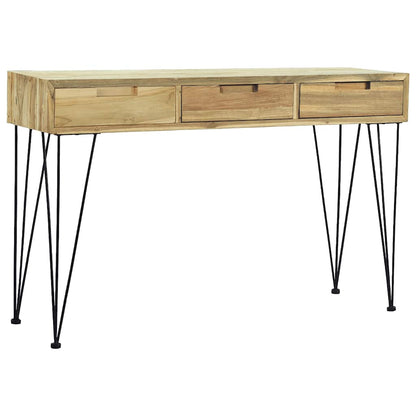 Avlastningsbord Konsollbord Trä 120x35x76 cm massiv teak