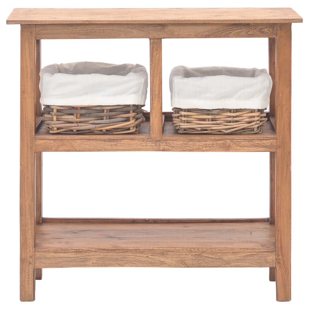 Avlastningsbord Konsollbord Trä massivt mahognyträ 69x28x70 cm