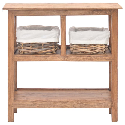 Avlastningsbord Konsollbord Trä massivt mahognyträ 69x28x70 cm