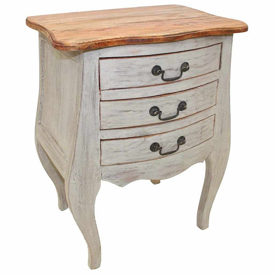 Sängbord massivt mahognyträ 48x35x64 cm