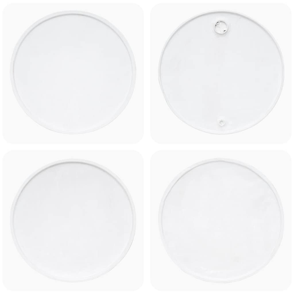 Soffbord Vit Trä i massivt återvunnet Trä 60x45 cm Vit