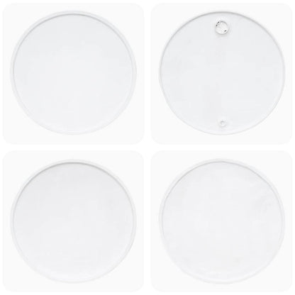 Soffbord Vit Trä i massivt återvunnet Trä 60x45 cm Vit