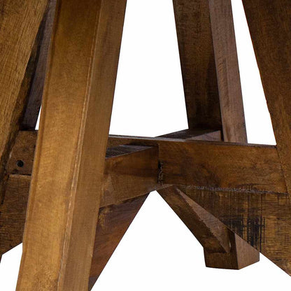 Soffbord Vit Trä i massivt återvunnet Trä 60x45 cm Vit