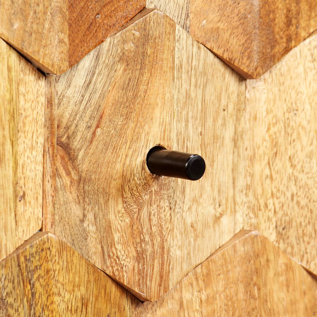 TV-Möbel Trä TV-bänk massivt mangoträ 118x35x40 cm