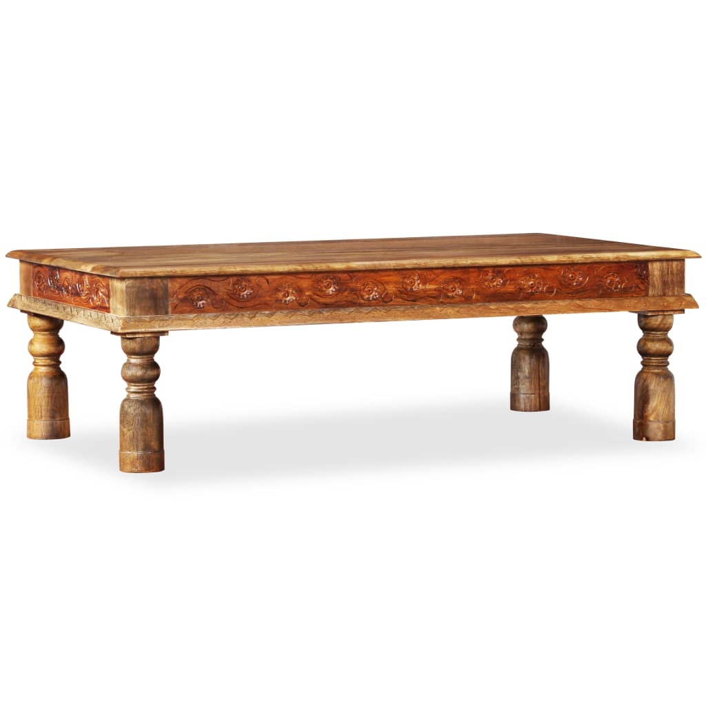 Soffbord Trä massivt mango- och sheshamträ 110x60x38 cm