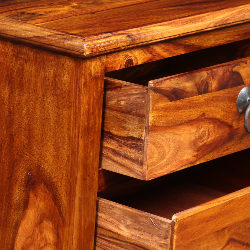 TV-Möbel Trä TV-Bänk massivt sheshamträ 90x30x40 cm