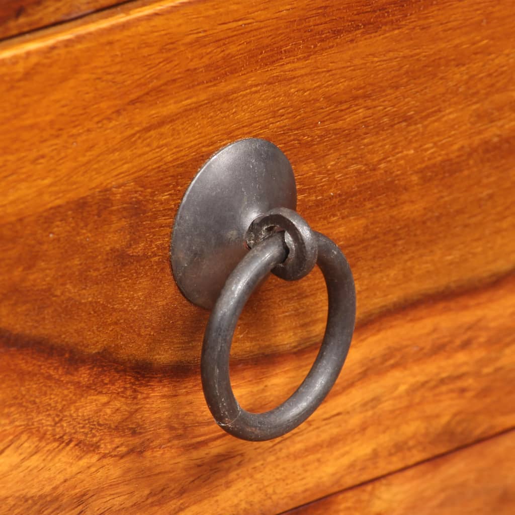 TV-Möbel Trä TV-Bänk massivt sheshamträ 90x30x40 cm