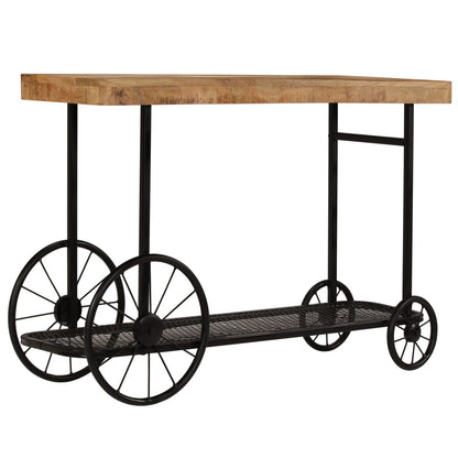 Avlastningsbord Konsollbord Trä massivt mangoträ 115x36x76 cm