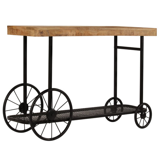 Avlastningsbord Konsollbord Trä massivt mangoträ 115x36x76 cm