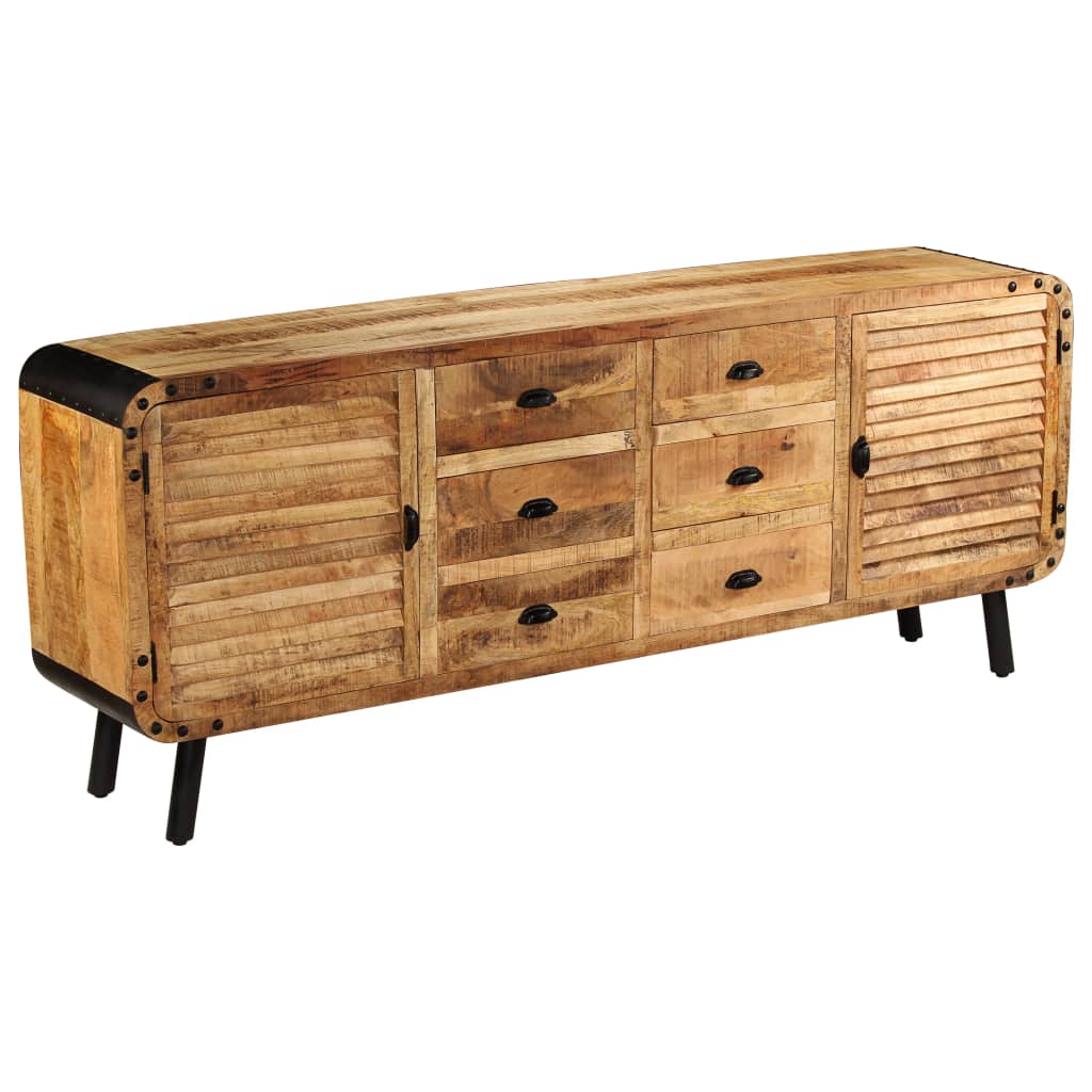 Skänk Trä massivt mangoträ 200x40x80 cm