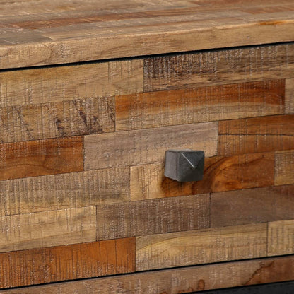 Skåp Trä med 6 lådor massiv återvunnen teak 70x30x76 cm