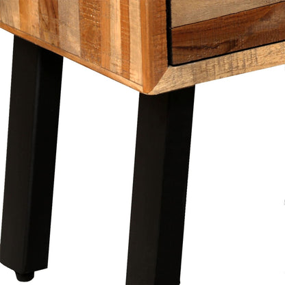 Skåp Trä med 6 lådor massiv återvunnen teak 70x30x76 cm