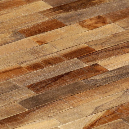 Soffbord Trä massiv återvunnen teak oval 120x60x30 cm