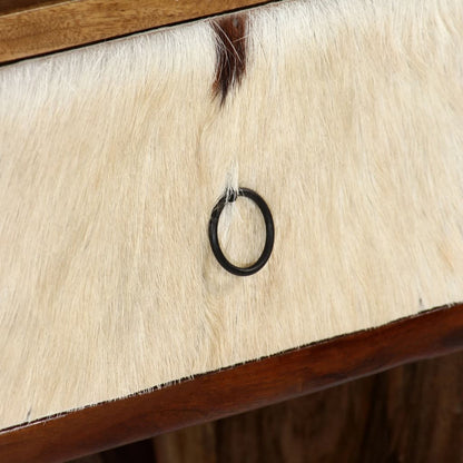 Skänk Trä massivt sheshamträ 140x30x80 cm