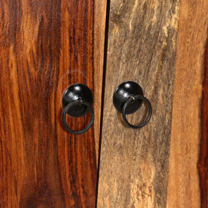 Skänk Trä massivt sheshamträ 100x30x130 cm