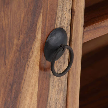 TV-bänk massivt sheshamträ 120x30x40 cm