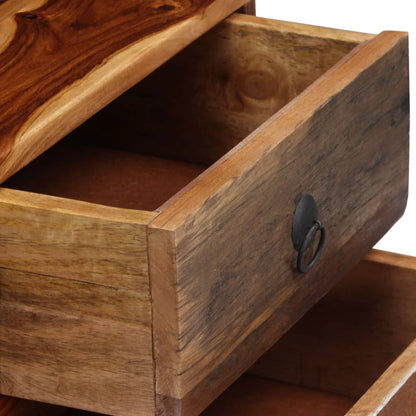 TV-bänk massivt sheshamträ 120x30x40 cm