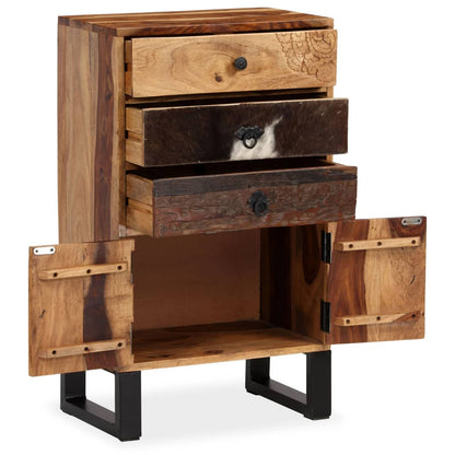 Skänk Trä i massivt sheshamträ 50x30x86 cm