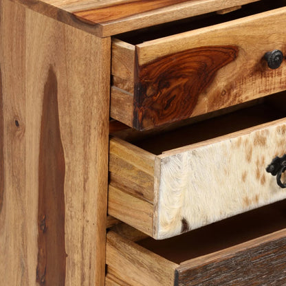 Skänk Trä i massivt sheshamträ 50x30x86 cm