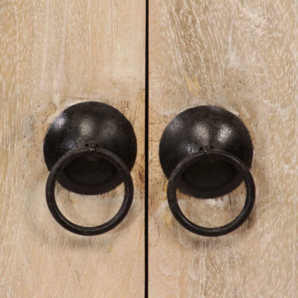 Skänk Trä massivt mangoträ 100x30x130 cm