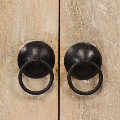 Skänk Trä massivt mangoträ 100x30x130 cm