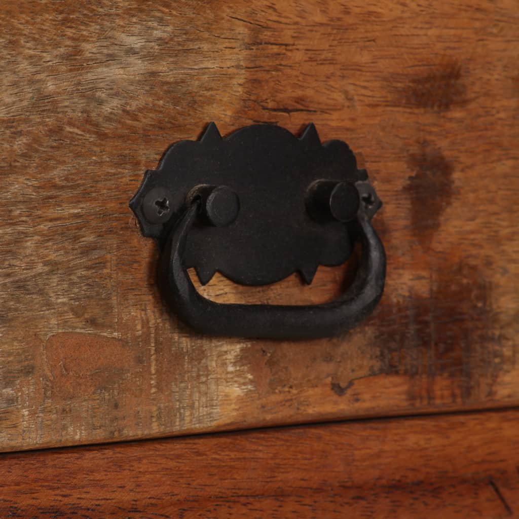 Skänk Trä med hyllor massivt återvunnet Trä 65x30x180 cm