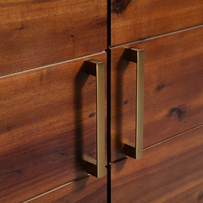 Skänk Trä massivt akaciaträ 90x33,5x83 cm