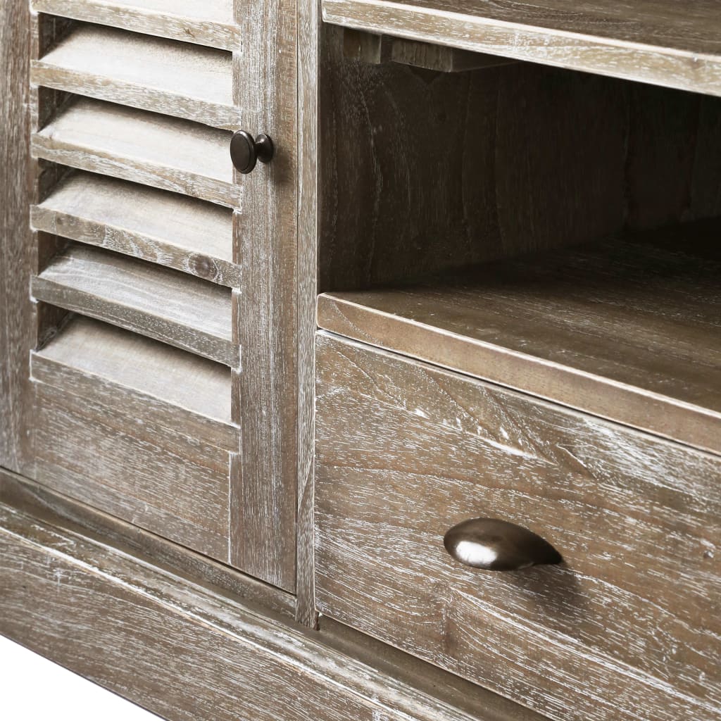 TV-Möbel Trä TV-Bänk massivt minditrä 145x35x60 cm