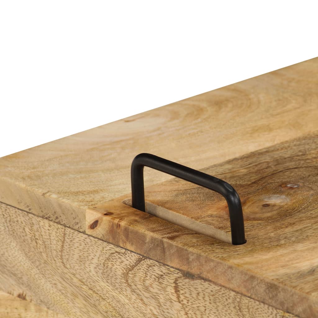 Sängbord Nattduksbord Trä massivt mangoträ 40x34x47 cm